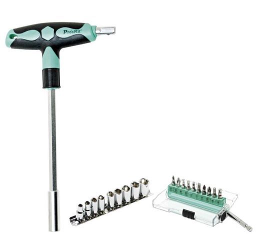 Skruetrækker Bit Tilbehørssæt Proskit SD-9701M; 21 stk.