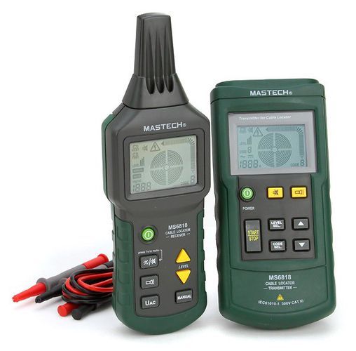 Kabel- og metalldetektor Mastech MS6818