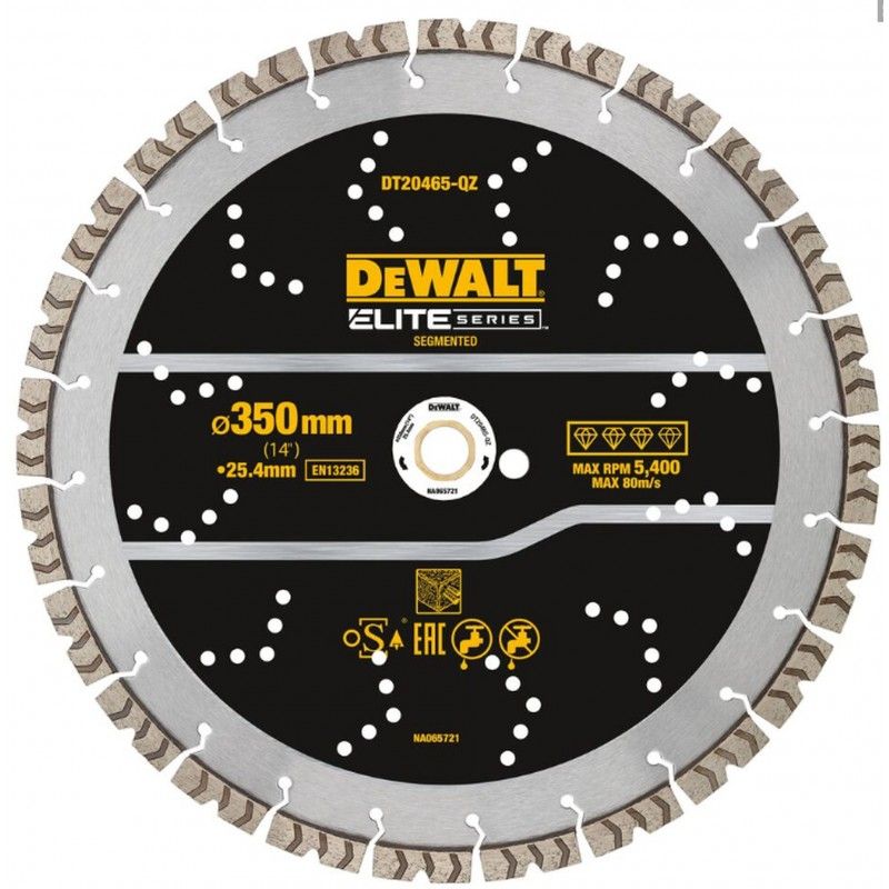 Diamantskæreskive DeWalt DT20465-QZ; 350x25,4 mm