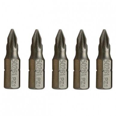 Skruebit Sata SC59263; 1/4''; PZ3; 25 mm; 5 stk.