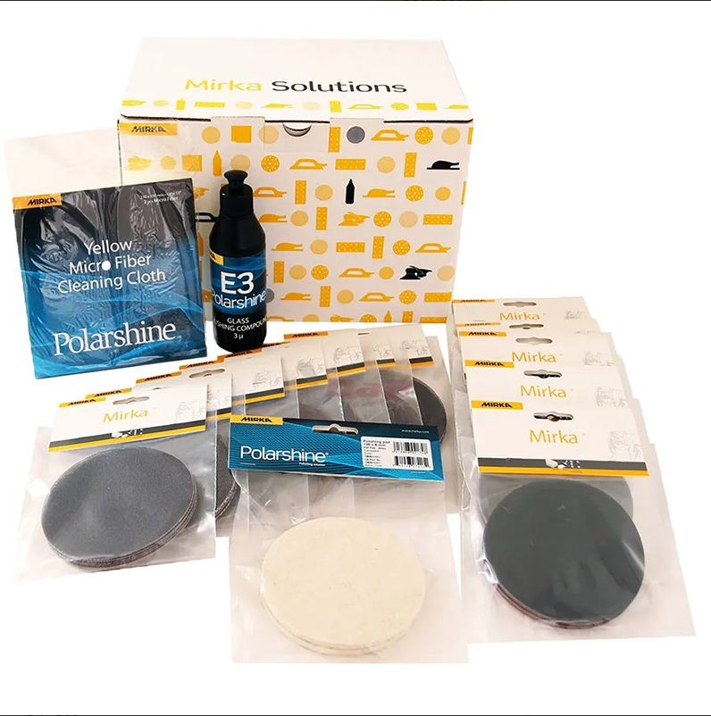 Polersæt Mirka KITGLASS125; 125 mm; 15 stk.
