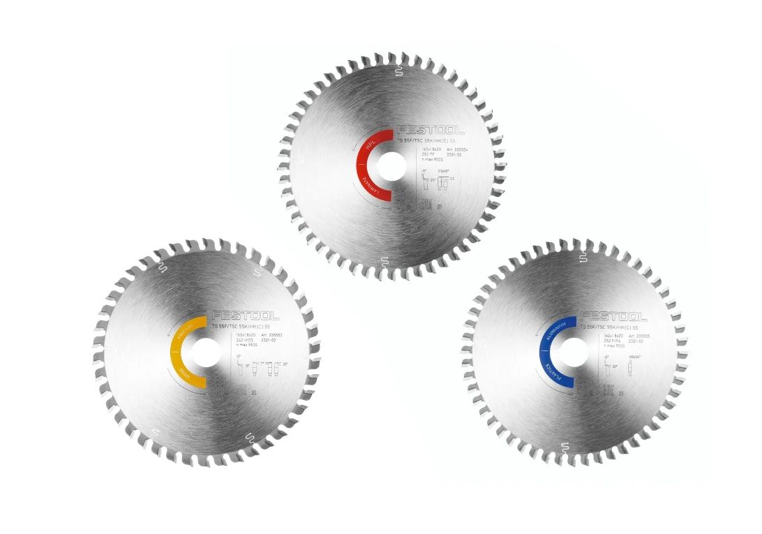 Skæreplader Festool 578564; 160x20x1,8 mm; Z42/Z52; 10°/-5°; 3 stk.