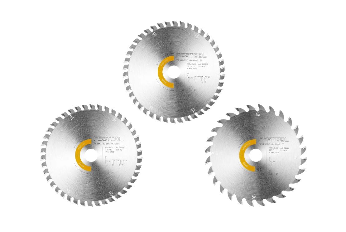 Skæreplader Festool 578547; 160x20x1,8 mm; Z28/Z42; 10°/15°; 3 stk.