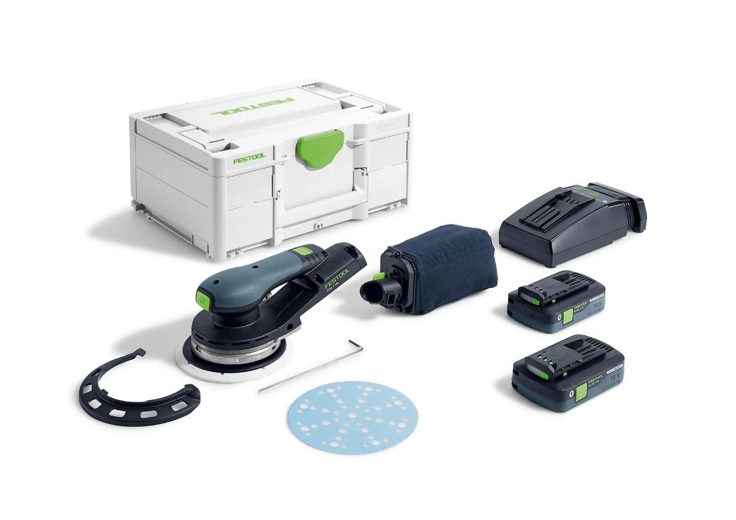Excentersliber Festool ETSC 2 150 4,0 I-Plus; 18 V; 2x4,0 Ah batt.