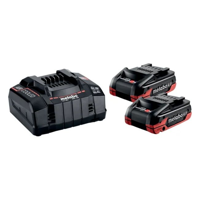 Tilbehørssæt Metabo Basic set 2; 18 V; 2x4,0 Ah batt.