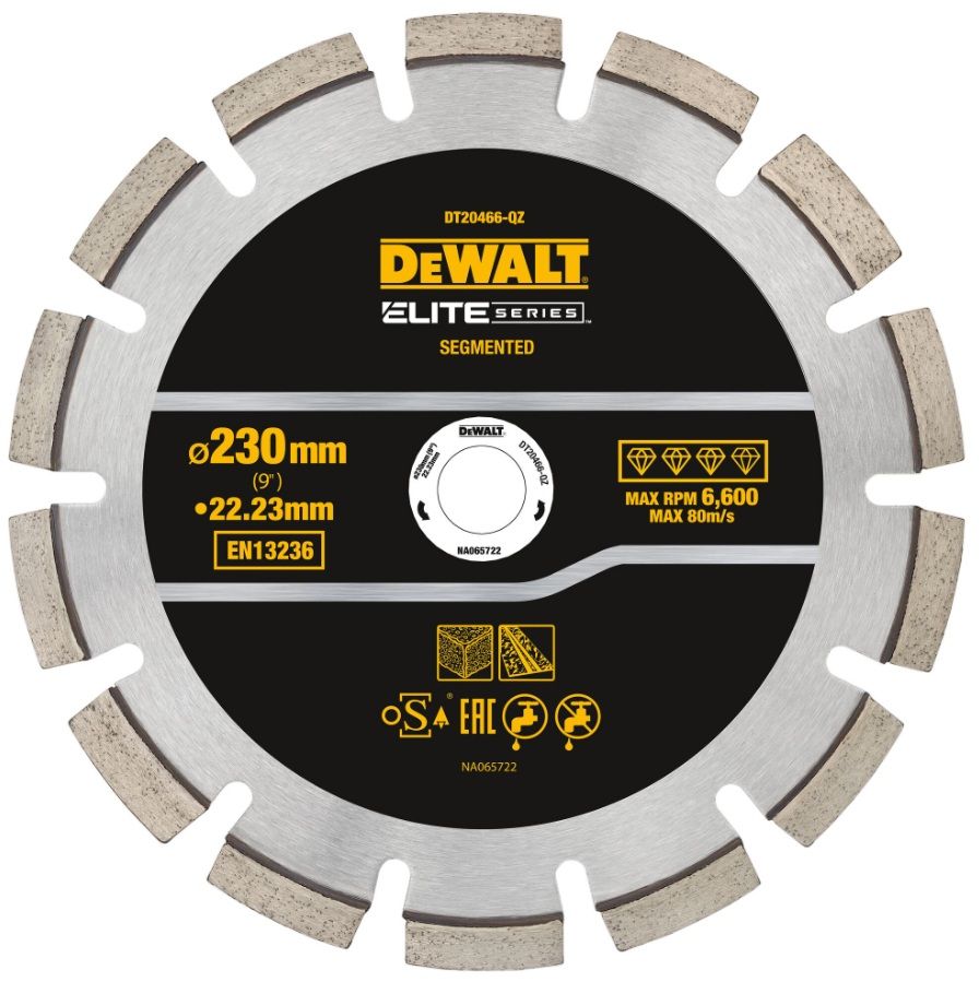Diamantskæreskive DeWalt DT20466-QZ; 230x22,23 mm