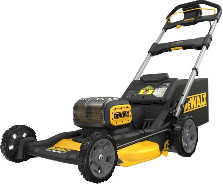 Akku plæneklipper DeWalt DCMWP134W2; 2x18 V; 2x8,0 Ah batt.