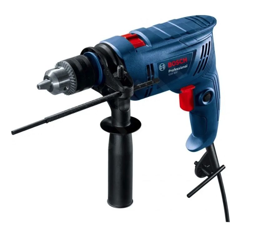 Elektrisk slagboremaskine Bosch GSB 600; 600 W + tilbehør