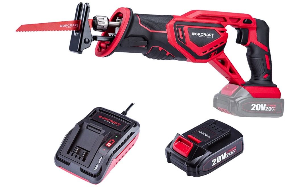 Batteridrevet bajonetsav Worcraft CSS-S20Li; 20 V; 1x4,0 Ah batt.