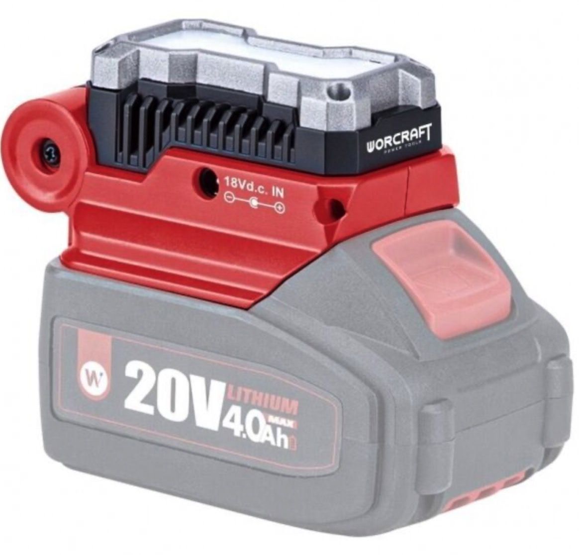 Batteriadapter Worcraft CUA-S20Li; 20 V -> USB; Til opladning af telefonbatterier
