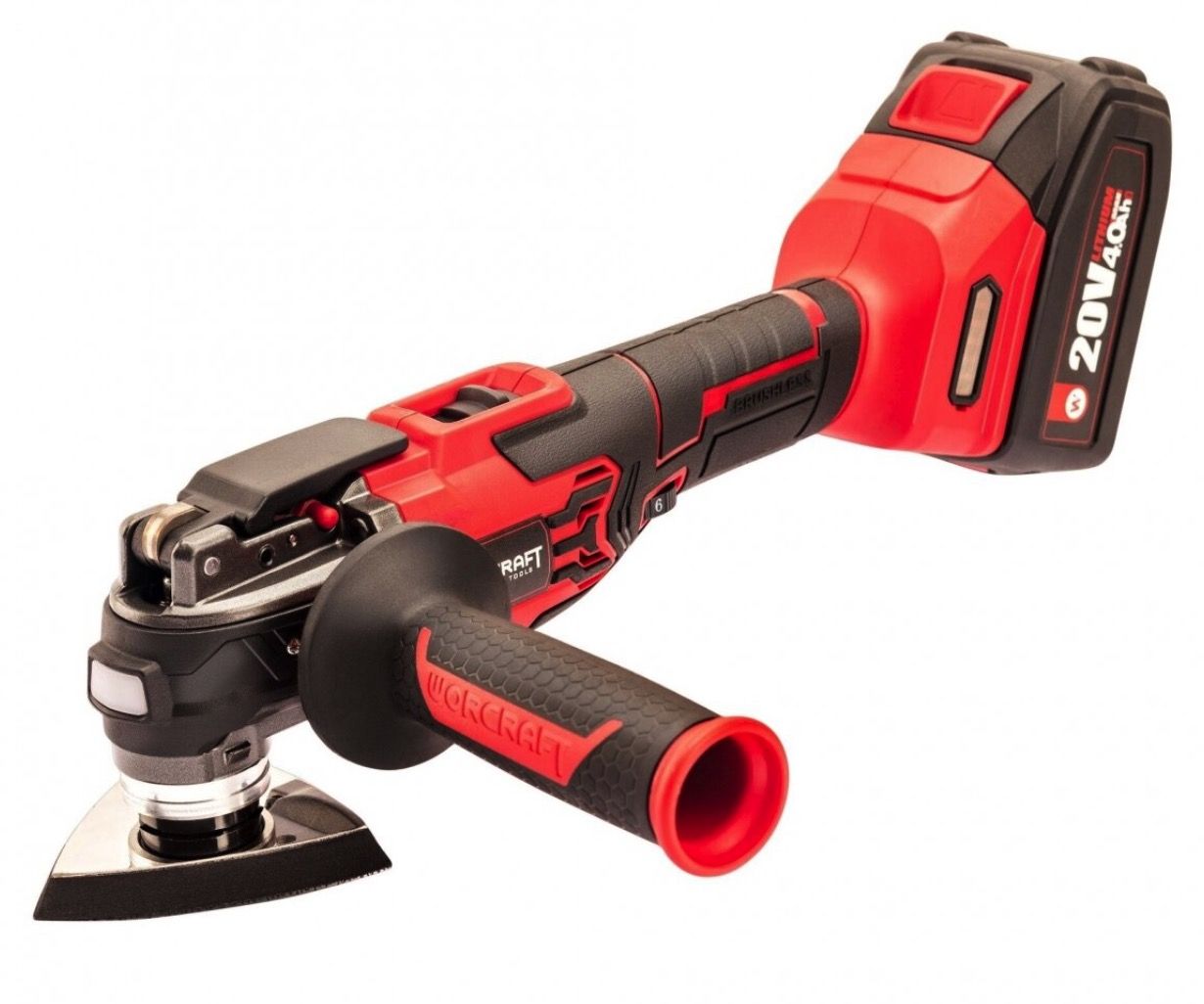 Multifunktionsværktøj Worcraft CMT-S20LiB; 20 V; 1x4,0 Ah batt.