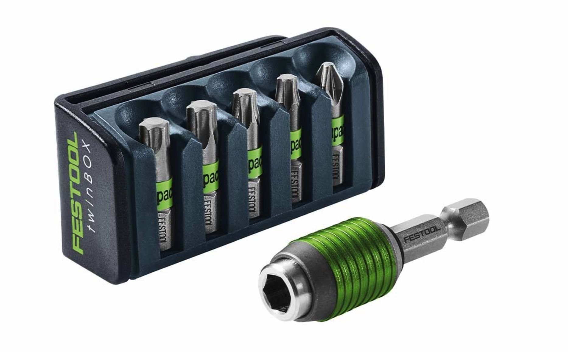 Bitssæt Festool 204383; TX/PZ; 5 stk. + holder