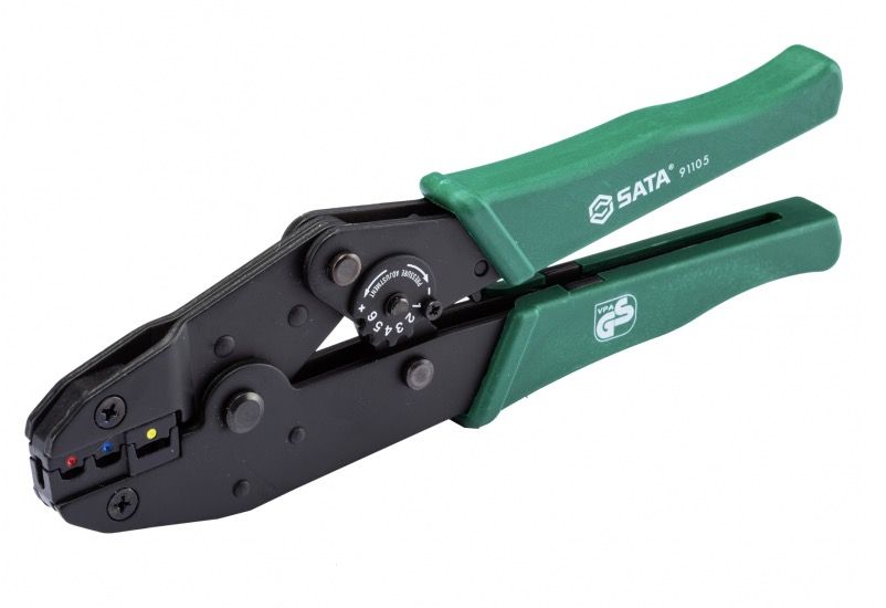 Crimp-værktøj til isolerede kabeløjne og kontakter Sata S91105; 228 mm