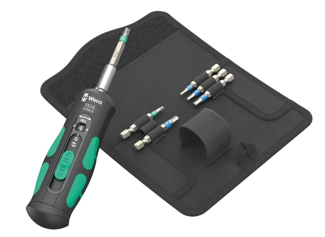 Dynamometer skruetrækker Wera 7515/7; 1/4''; 2,0-6,0 Nm; 7 stk.
