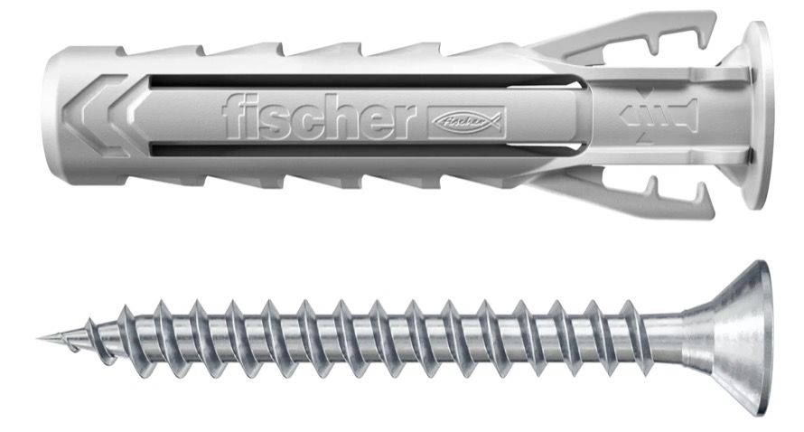 Dyvel med skrue Fischer SX Plus S; 8x40 mm; 10 stk.