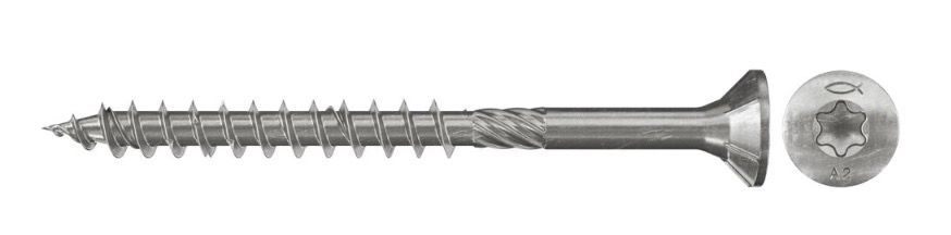 Træskrue Fischer FPF-ST P; 4,5x60 mm; TX20; 100 stk.