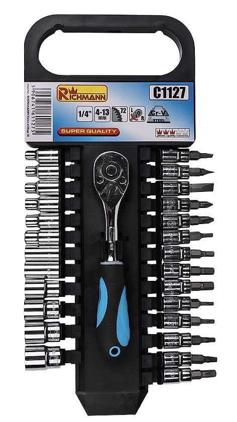 Værktøjssæt Richmann C1127; 1/4''; 27 stk.