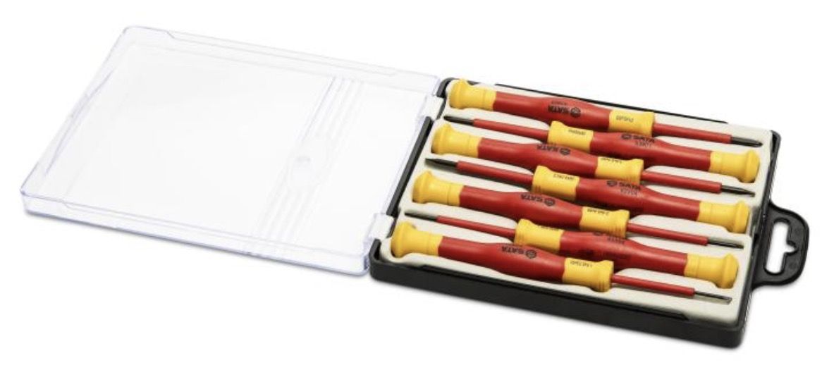 Isoleret (1.000 V) skruetrækker sæt Sata ST09318; 7 stk.