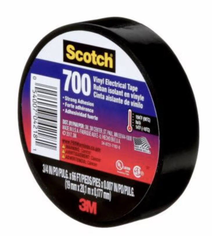 Isoleringstape 3M Scotch 700; 19 mm; 20 m; svart