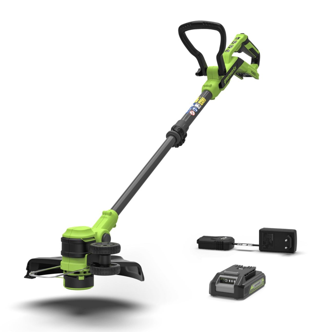 Græstrimmer Greenworks ST24B218-01; 24 V; 1x2,0 Ah batt.