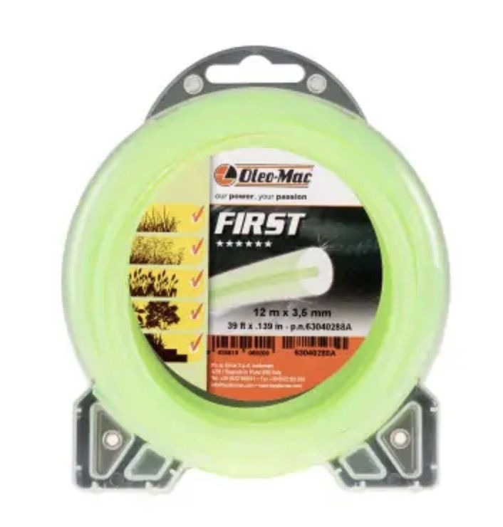 Trimmertråd Oleo-Mac 63040288A; 3,5 mm/12 m