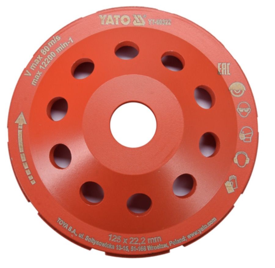 Diamantslibeskive Yato YT-60322; 125 mm