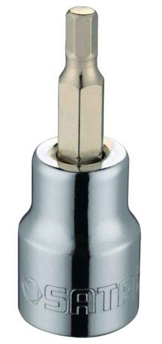 Topnøgle Sata SC22202; 3/8''; HEX4