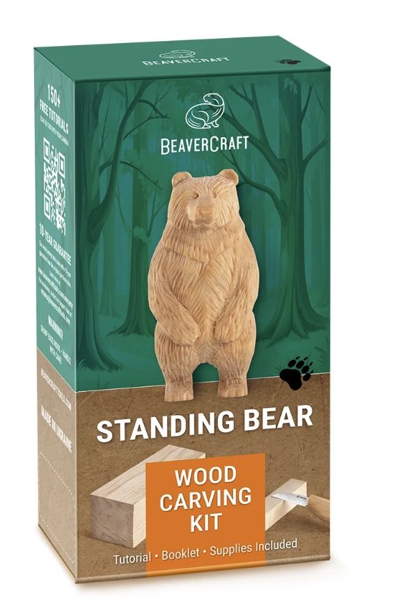 Udskæringssæt BeaverCraft DIY12; til figurudskæring for begyndere