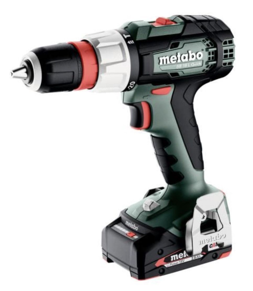 Slagskruetrækker / bor Metabo SB 18 L Quick; 18 V; 2x2,0 Ah batt.