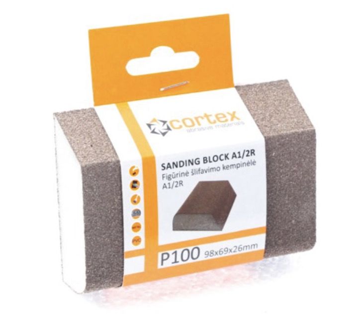 Slibesvamp Cortex 14423; 98x69x26 mm; P100