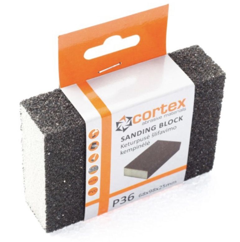 Slibesvamp Cortex 14414; 98x68x25 mm; P36