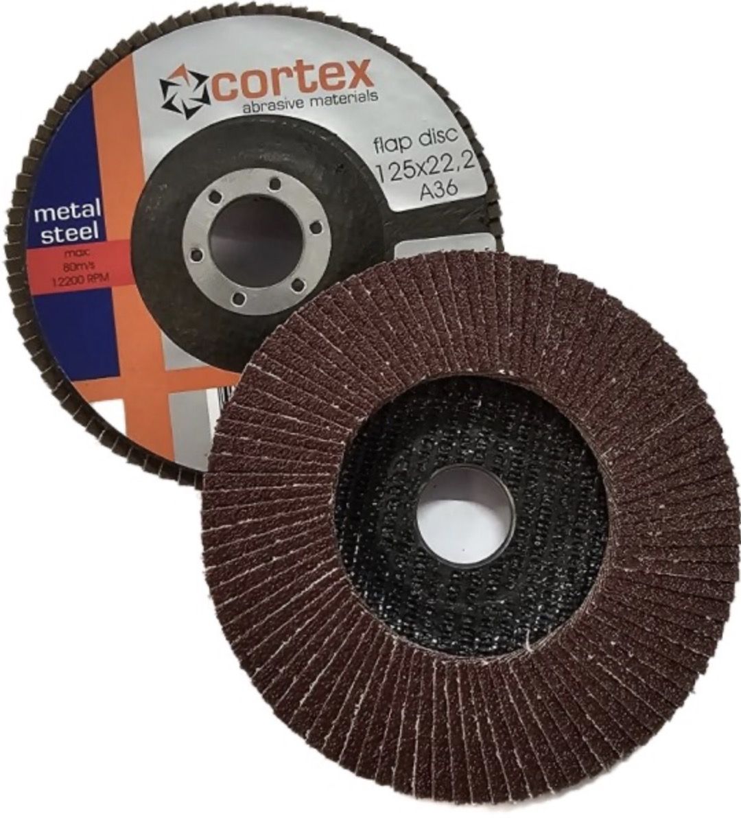 Fanformet slibeskive Cortex 30908; 125x22,2 mm; P36