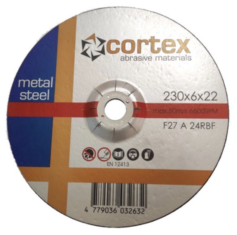 Slibeskive Cortex 32102; 230x6,0x22,2 mm