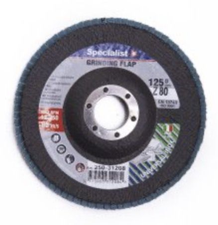 Fanformet slibeskive Cortex 14002; 115x22 mm; P80