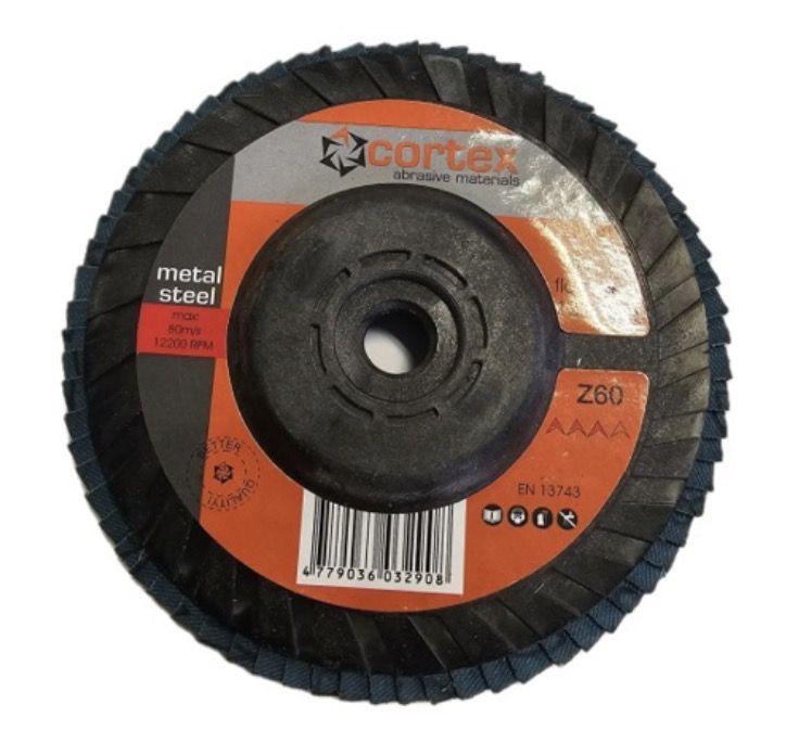 Fanformet slibeskive Cortex 30915; 125 mm; P60