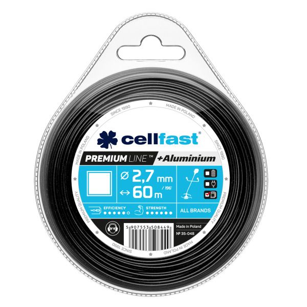 Trimmertråd Cellfast PREMIUM 35-048; 60 m; 2,7 mm