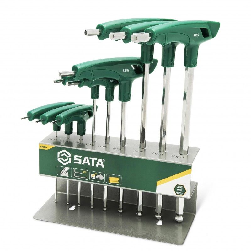 Skruetrækker sæt Sata ST09117; HEX; 9 stk.