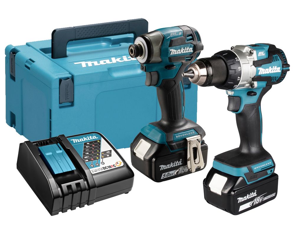 Værktøjssæt Makita DLX2527TJ (DDF489 + DTD173); 18 V; 2x5,0 Ah batt.