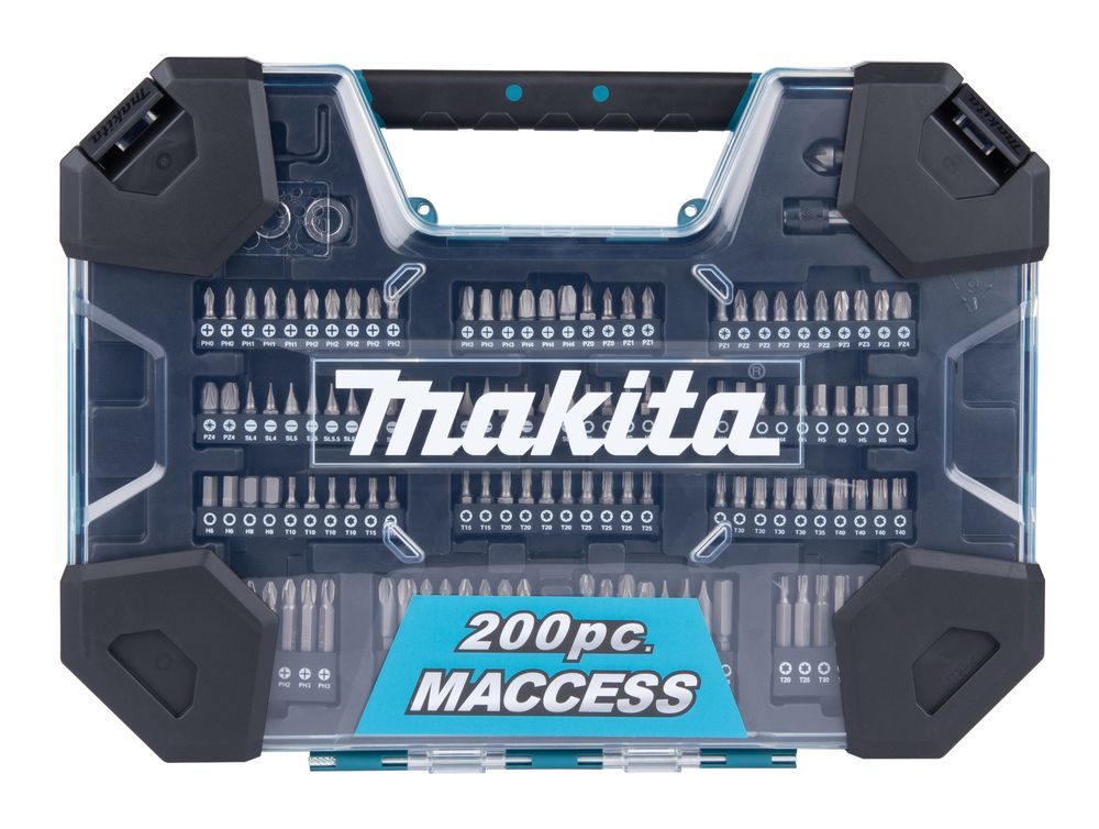 Bor og skruetrækker sæt Makita E-22610; 200 stk.