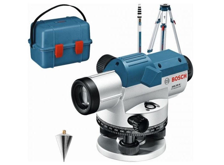Optisk leveler Bosch GOL 20 G + tilbehør