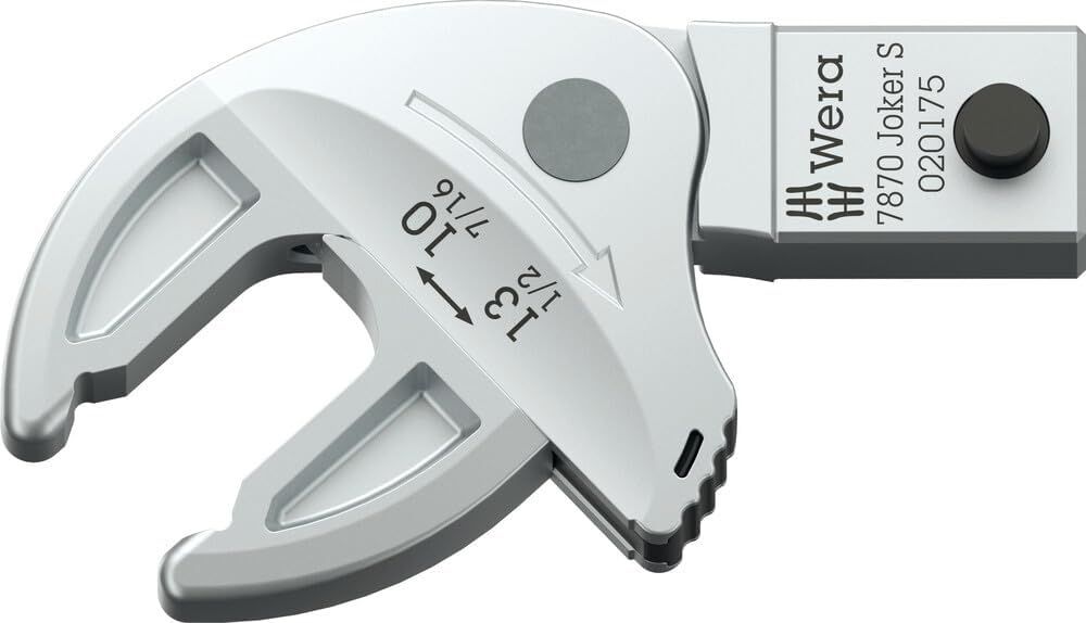 Hoved for momentnøgle Wera 7870 Joker S; 10-13 mm; 9x12 mm