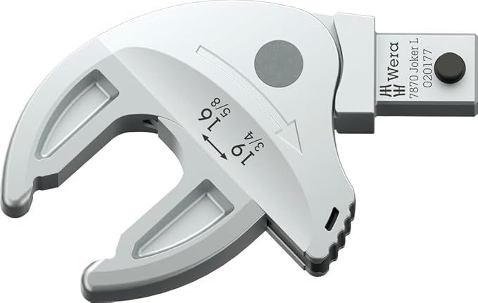 Hoved for momentnøgle Wera 7870 Joker L; 16-19 mm; 9x12 mm