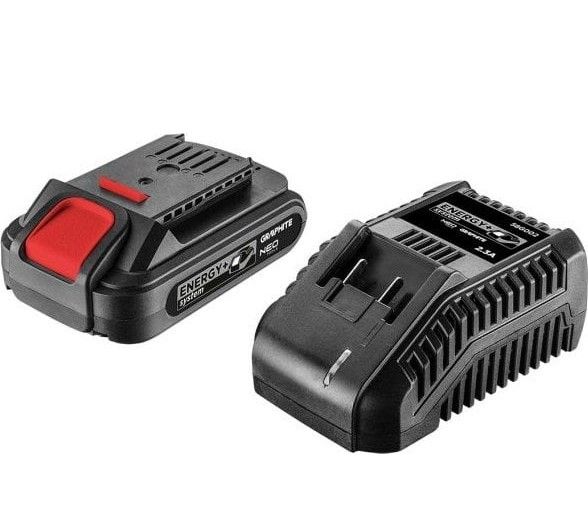 Tilbehørssæt Graphite 58GE131; 18 V; 1x2,0 Ah