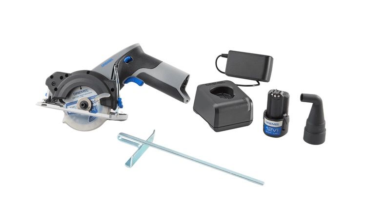 Batteridrevet rundsav Dremel CS12V-S1; 12 V; 1x2,0 Ah batt.