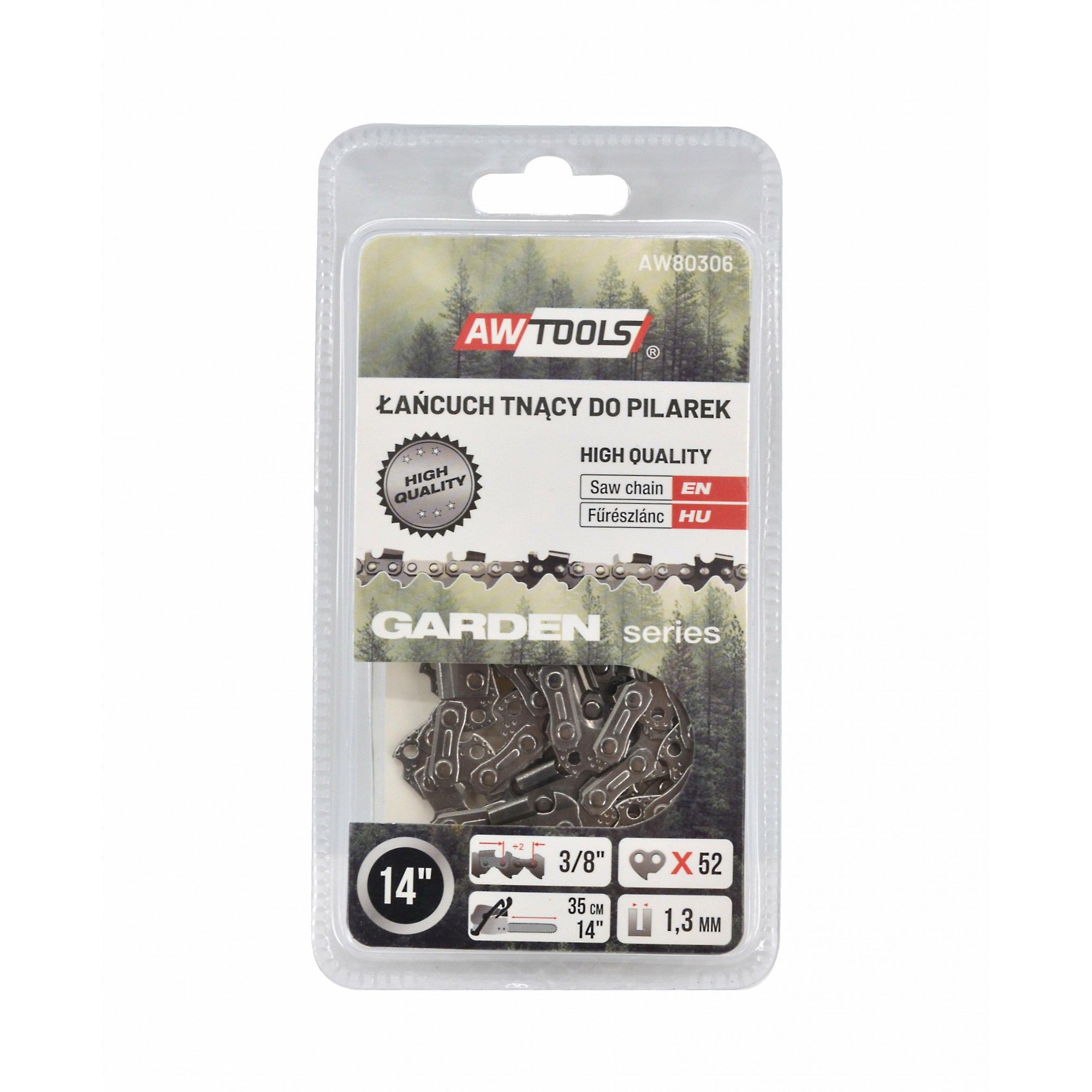 Savkæde AWTools AW80306; 14''; 35 cm; 3/8''; 52 mm; 1,3 mm