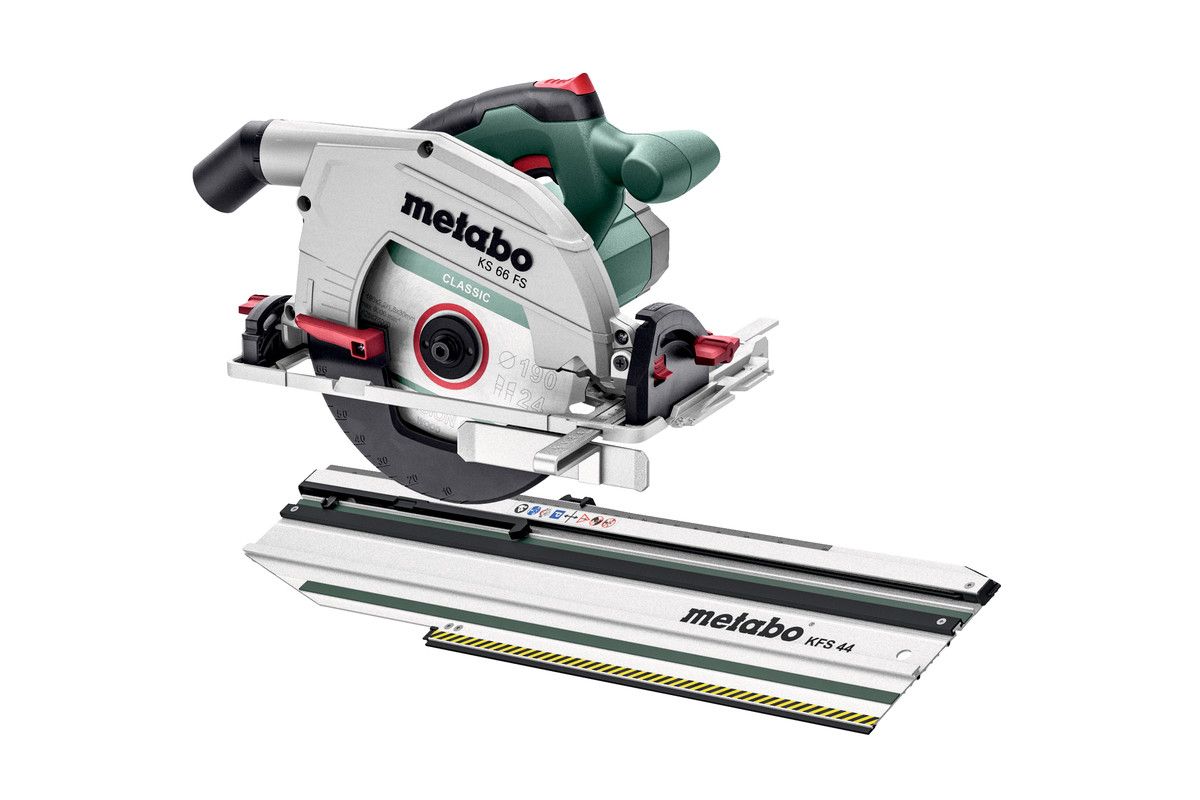 Rundsav Metabo KS 66 FS; 1500 W; 190x30 mm + føringsskinne