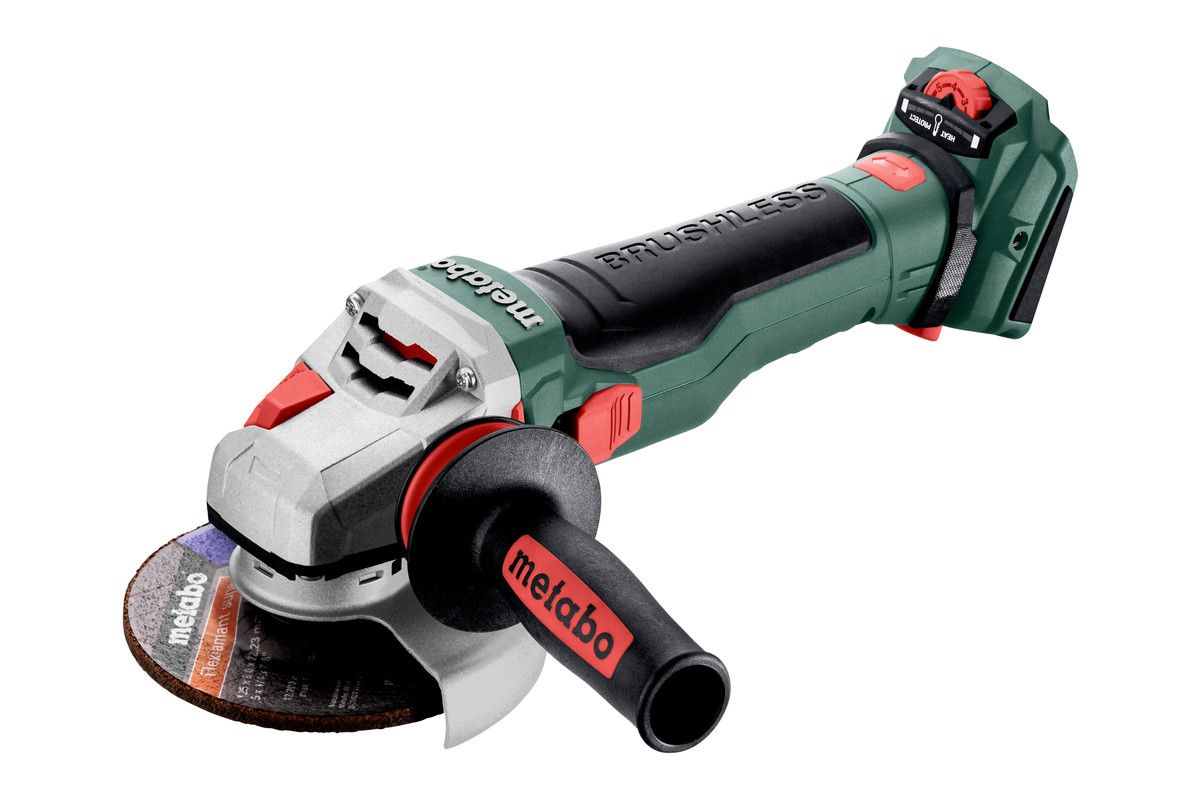 Akku vinkelsliber Metabo WVB 18 LTX BL 15-125 Quick; 18 V (uden batteri og oplader)