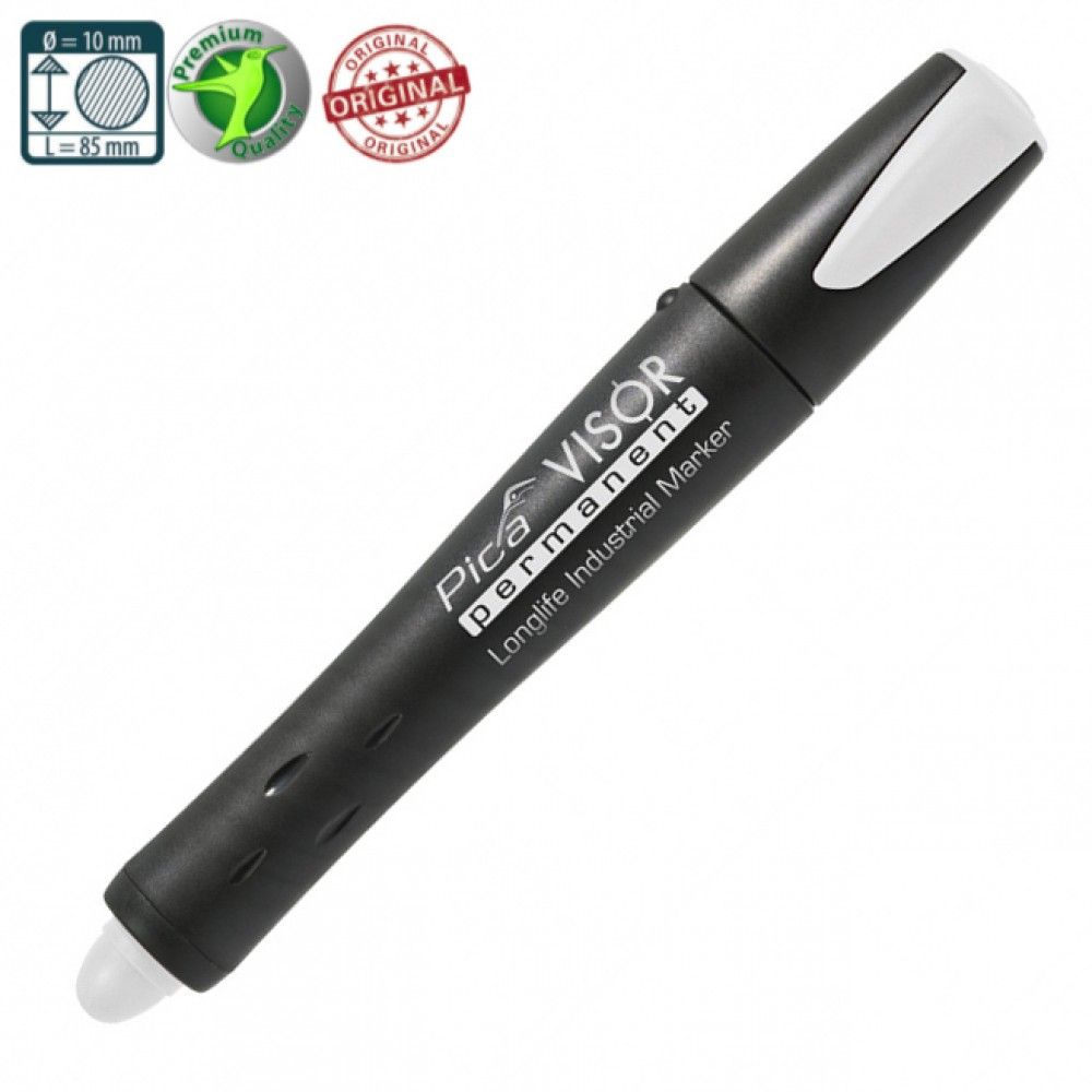 Mærkepenne Pica VISOR; 10 mm hvid