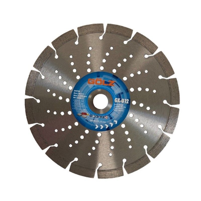 Diamantskæreskive Gölz GX-U12; 230x22,23 mm