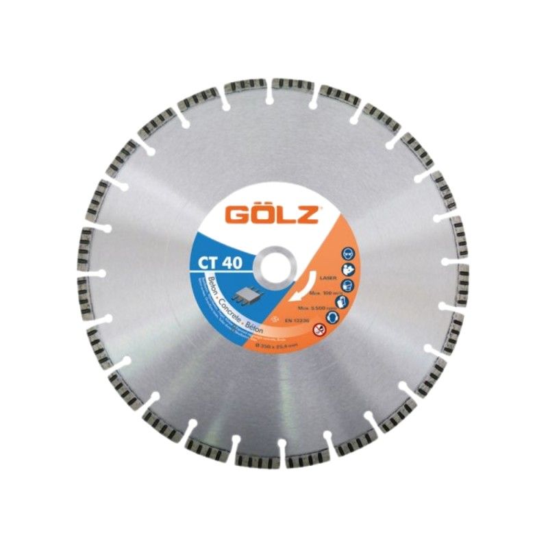 Diamantskæreskive Gölz CT40 (LB40); 450x25,4 mm
